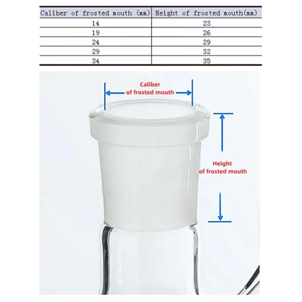 Laborgeräte und -ausrüstung 1 STÜCKE 25 ml Bis 2000 ml Glas Vakuum Schleifen Mund Saugflasche Labor Flasche Mit Oberen Düse(500ml caliber24)