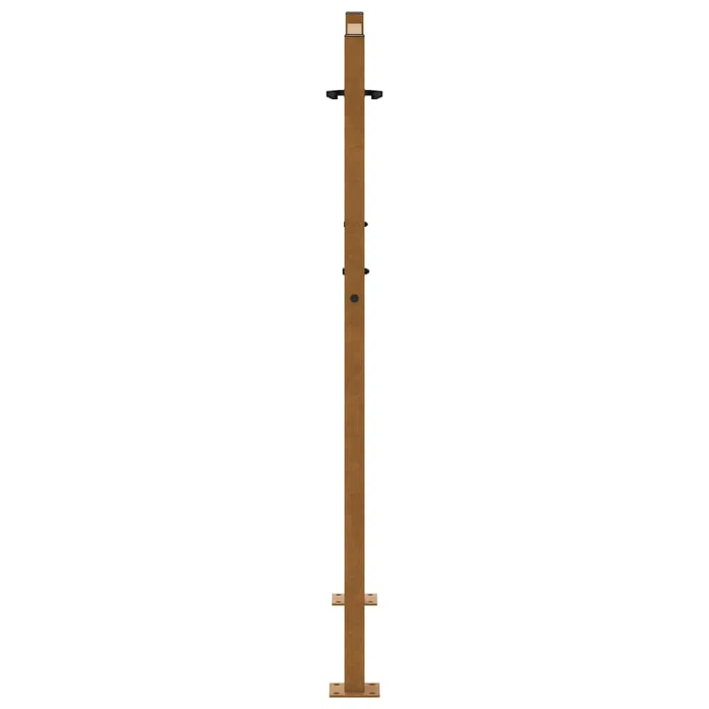 Refined Gartentor Zauntor Outdoor Tor Eisentor Sicherheitstor Einfahrtstor Metall Zaunto 105x130 cm Wetterfester Stahl Flammen-Design