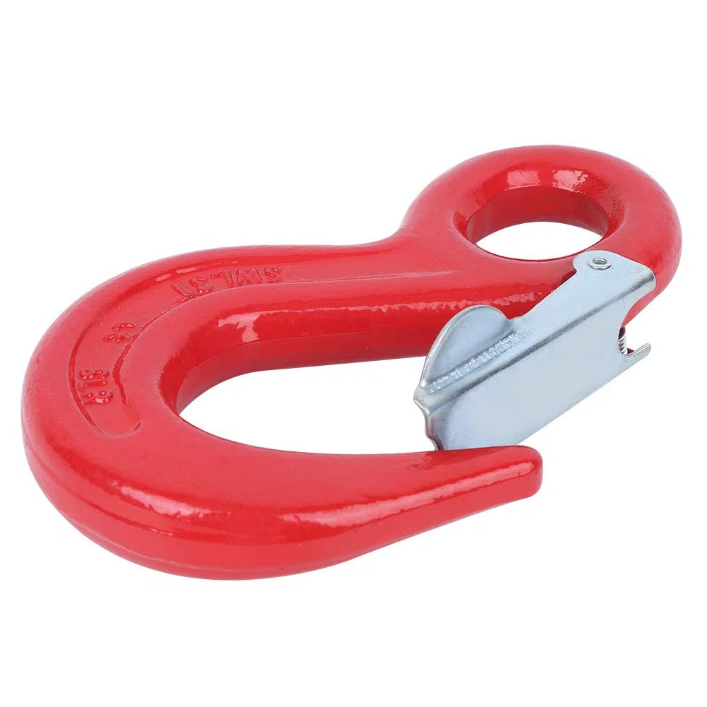 Drehbarer Hebehaken, 3T-Ösen-Sling-Haken für Container, Gabelkopf, Greifer, Kran, Rigging, legierter Stahl, Schwerkraft-Heben
