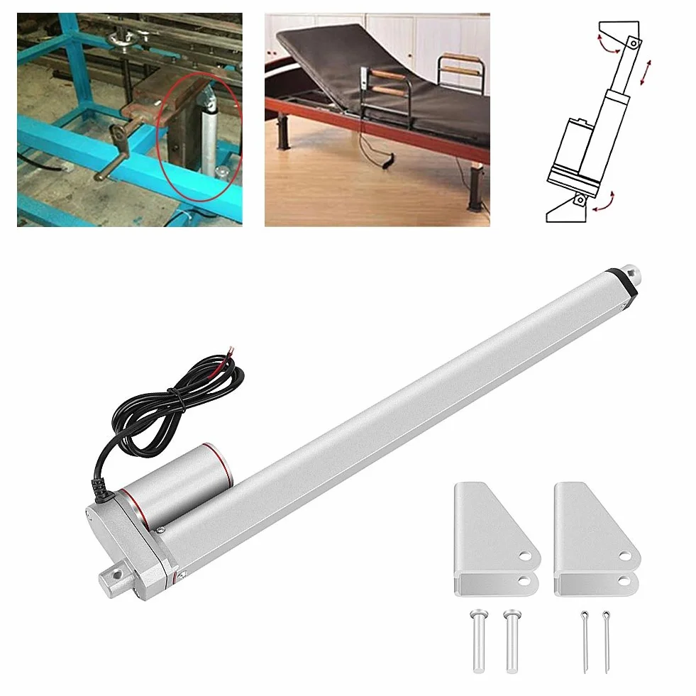350mm Linearantrieb, DC 24V 750N Linearer elektrischer Hub Linearantrieb Motor für Auto Auto RV Elektrischer Türöffner Fahrzeuge Schiffe TV Hebetische