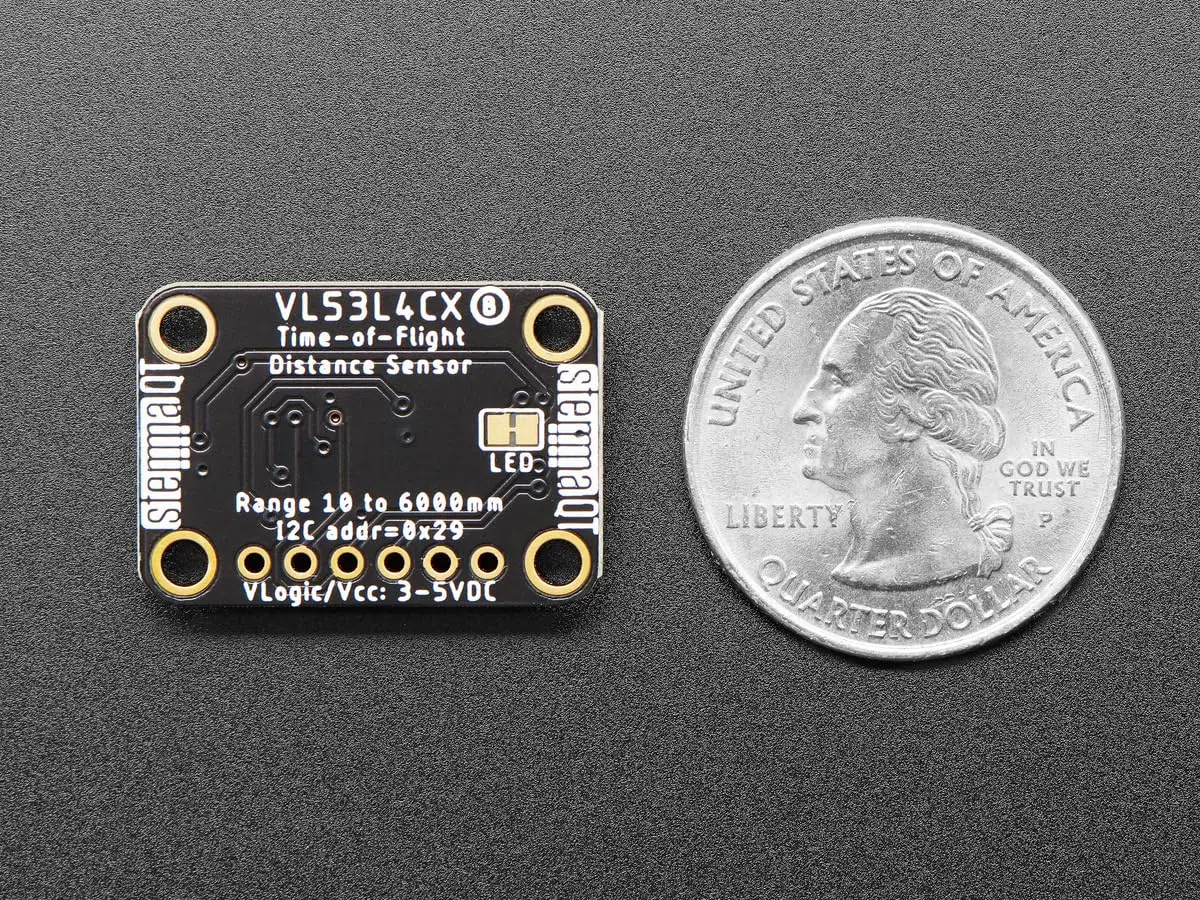 Adafruit VL53L4CX Time of Flight Abstandssensor, ca. 1 bis 6000mm, STEMMA QT/Qwiic, 5425