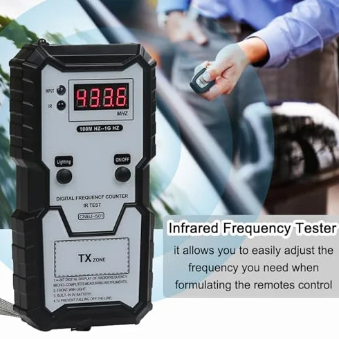 Schlüsselschaltertester, Frequenzzähler für Fernbedienungsschlüssel, 100 M Hz Bis 1 G Hz Hochpräziser Digitalanzeige-Schlüsselanhänger-Frequenztester