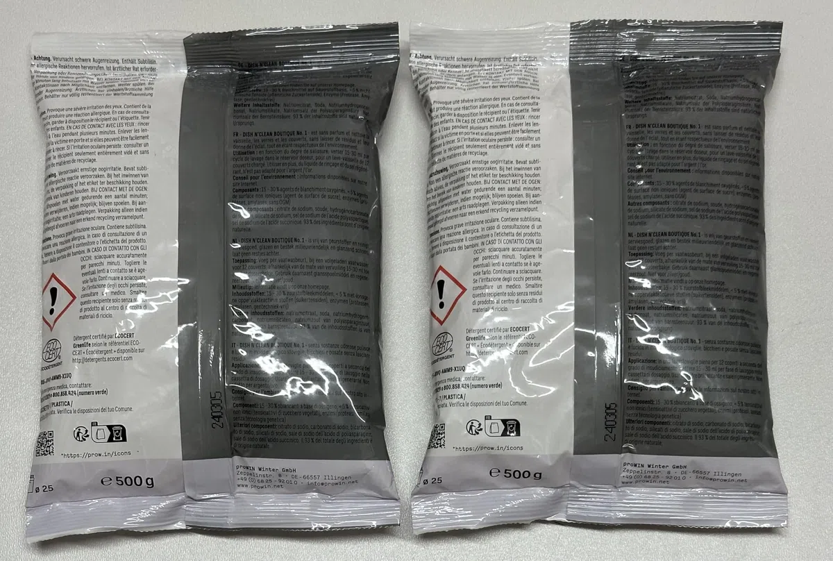 proWIN Dish n´clean Boutique No1 500g NF Geschirrspülmittel - Doppelpack