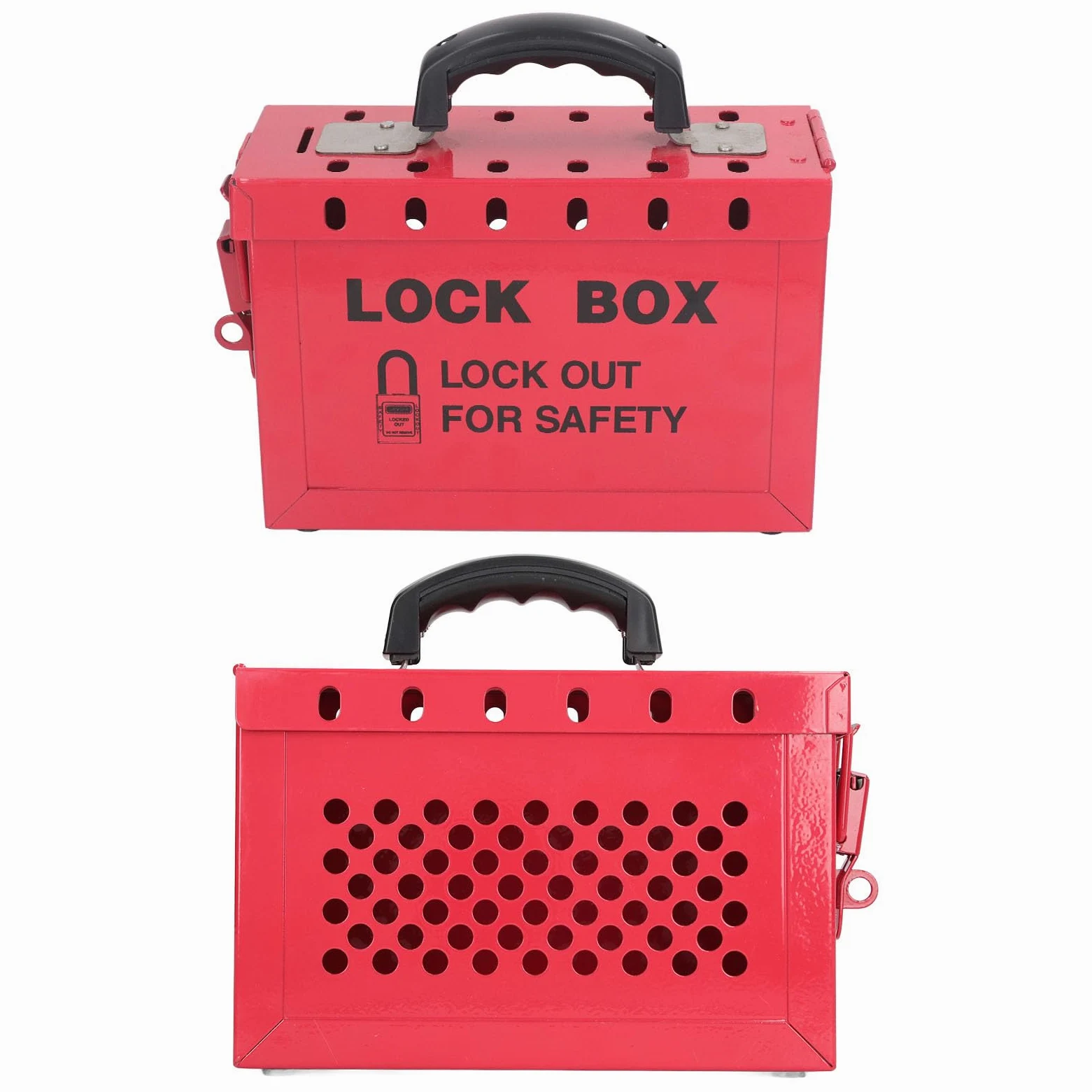 Lockout Tagout Gruppen Schließkasten, Tragbarer Sicherheits Gruppen Vorhängeschlosskasten, 13 Gauge Lockout Tagout Gruppen Schließkasten für die OSHA Compliance Gruppe
