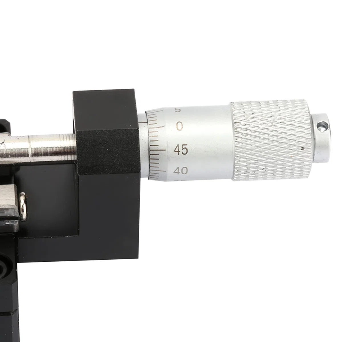 40 * 40 Mm Mikrometer-Gleittisch-Trimmplattform, Kreuzrollen-Lineartische für Geräte, die Zur Feinabstimmung und Anpassung Geeignet sind. XY-Tisch, Schwarz Eloxierte