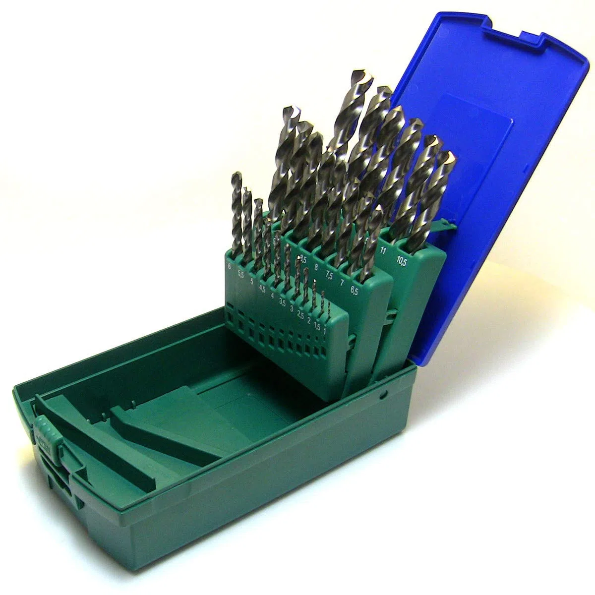 Heller Metallbohrer Set HSS G-Super DIN338 RN Bohrerset 25 tlg. Spiralbohrer