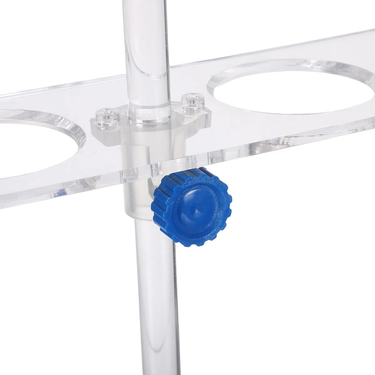 VALICLUD Acryl Labortrichterständer mit 4 Löchern und 55mm Durchmesser Säurebeständig und Leicht zu Reinigen für Chemieunterricht und Labororganisation