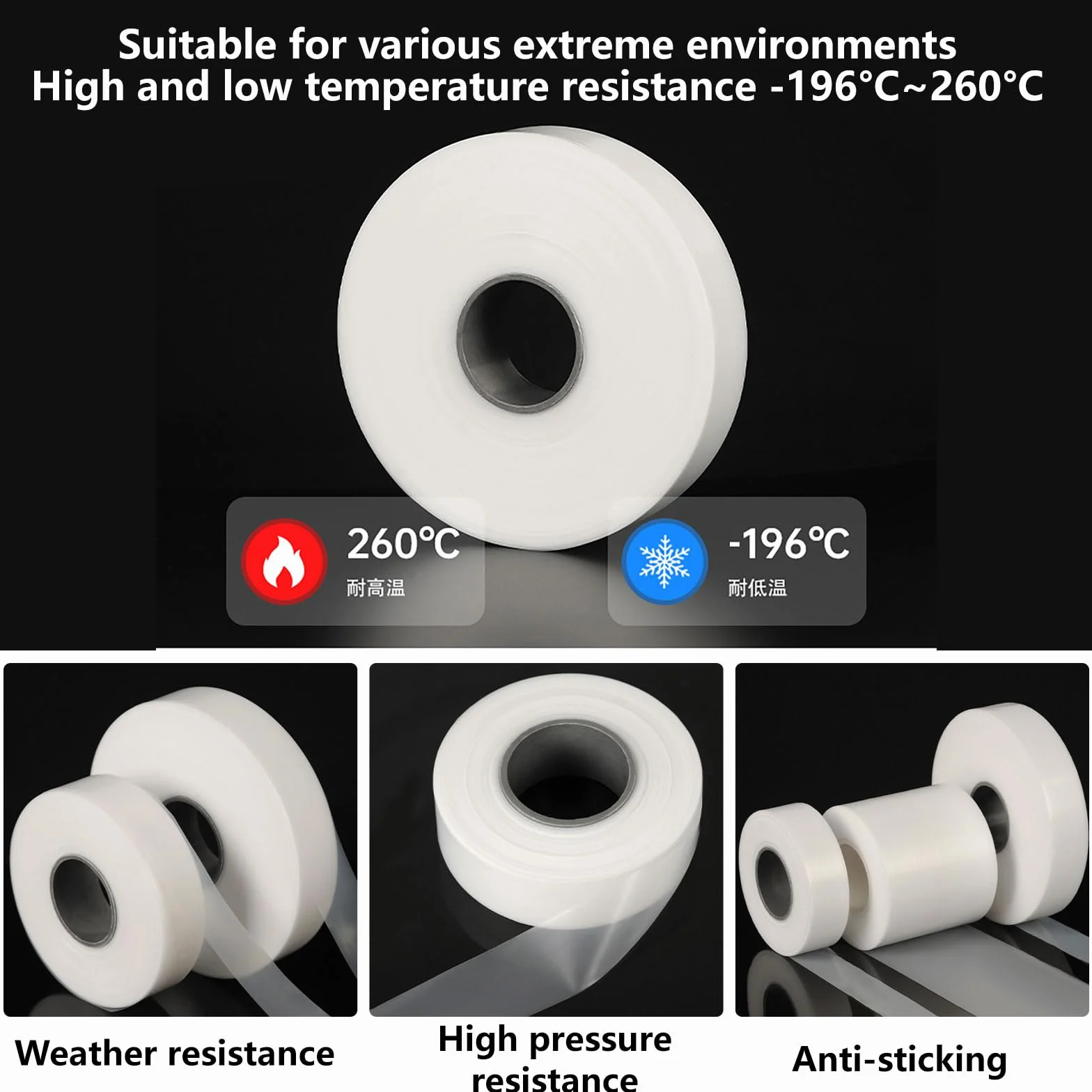 COYOUCO PTFE Teflon Folie 1m x 1m, Stärke 0.08–1mm, Hitzebeständig Chemikalienfest Isolierfolie Für Dichtungsbau, Laborarbeiten Und Industrielle Reparaturen,0.3mm