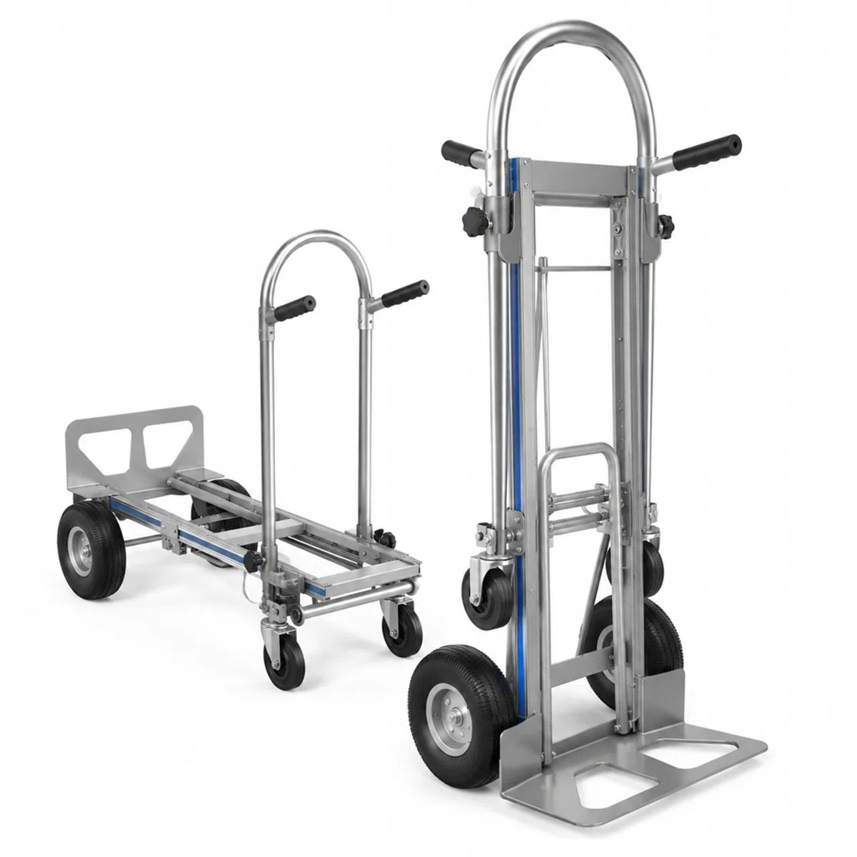 Klappbare Aluminium-Transportkarre mit Treppenrutsche und Kunststoffrädern |