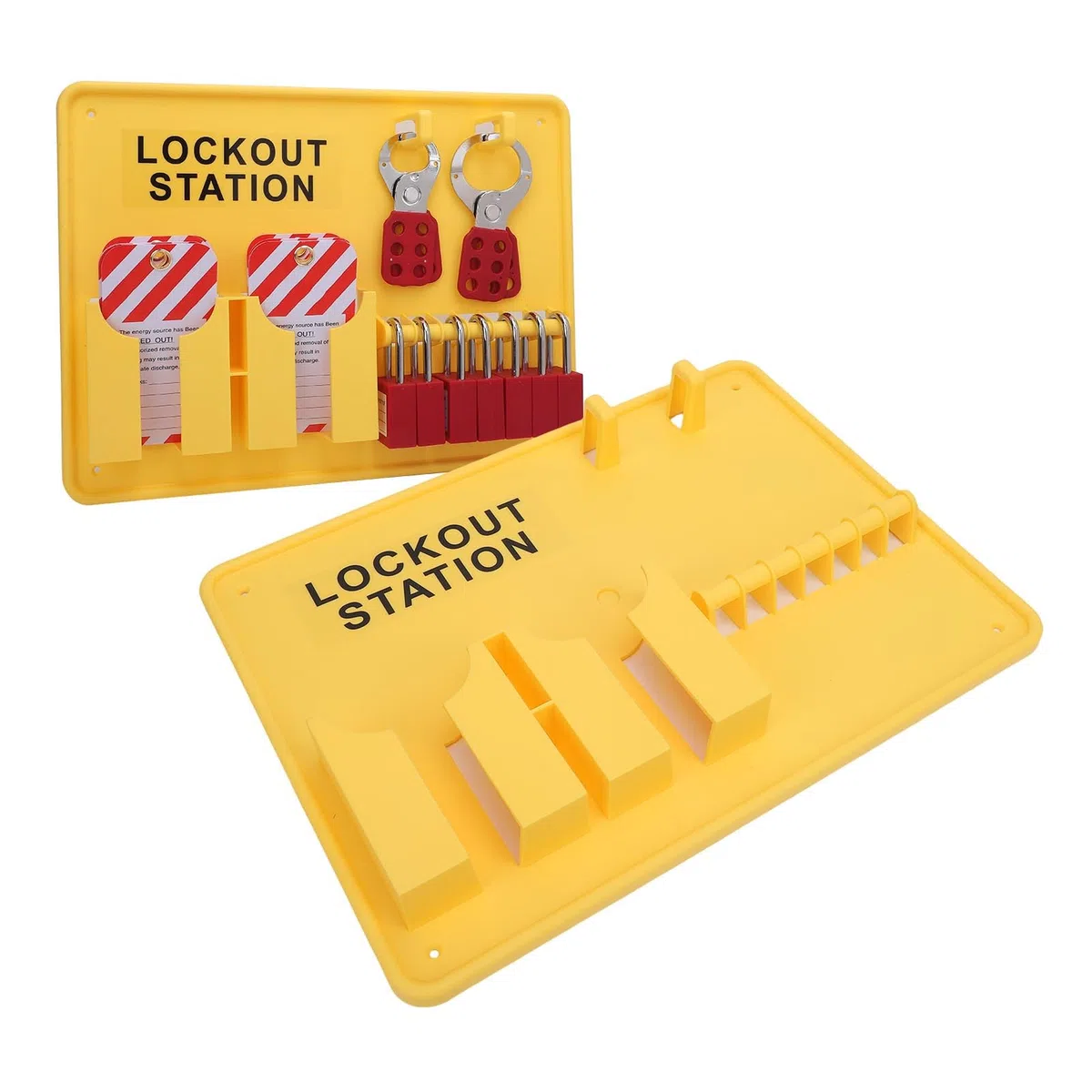 Lockout-Tagout-Station, wandmontierte Lockout-Tagout-Kit-Tafel, Lockout-Station mit offenem Design, Loto-Geräte nicht inbegriffen, Loto-Station mit großer Kapazität