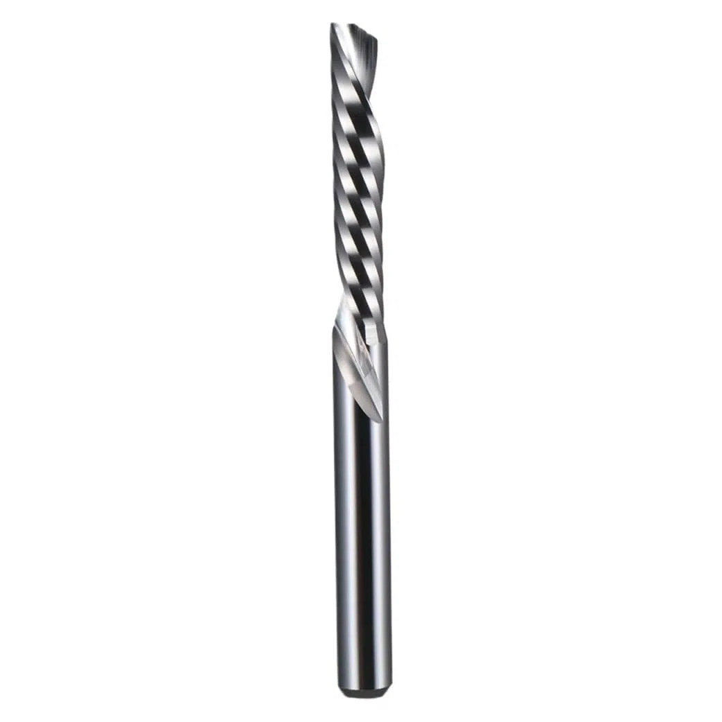 10 Stück 3,175/4/5/6/8/10 mm Schaft-Abwärtsfräser, einschneidige Spiralfräser, Schaftfräser, CNC-Werkzeug, Fräse(3.175x8x38L)
