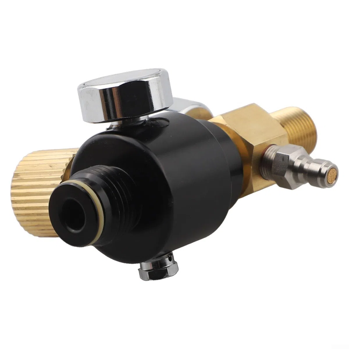 Edelstahl-Regler für HPA-Lufttanks mit 0–2800 PSI Einstellbereich und Doppelgewinde-Kompatibilität 5/8–18UNF M18 x 1,5 (5/8 mit Regler)