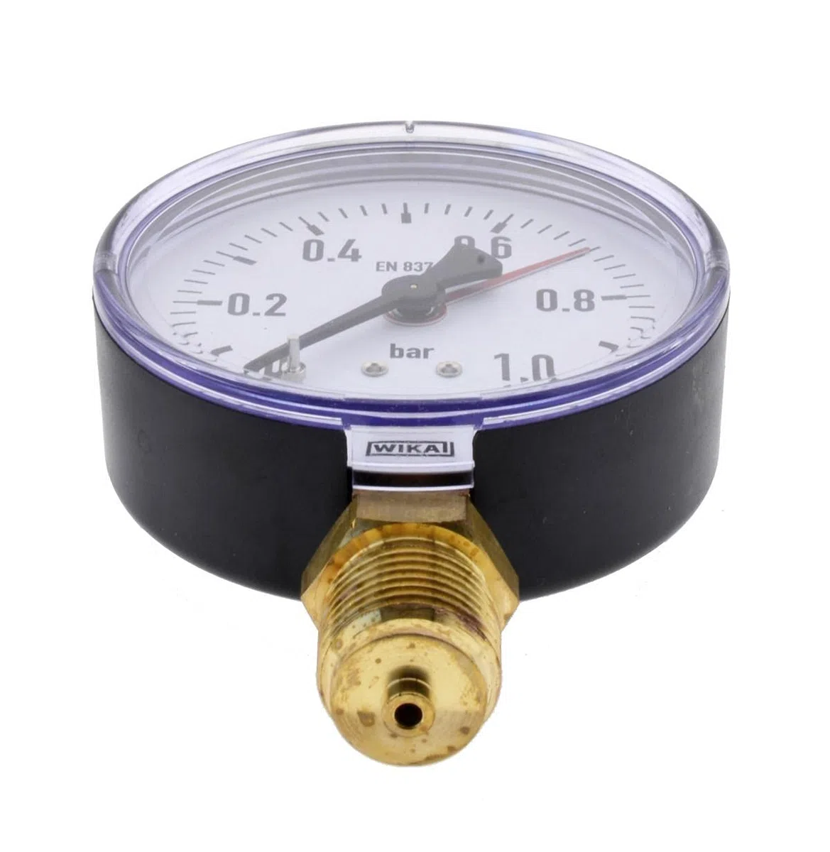 WIKA Manometer senkrecht, Ø 100mm, 0-1 bar