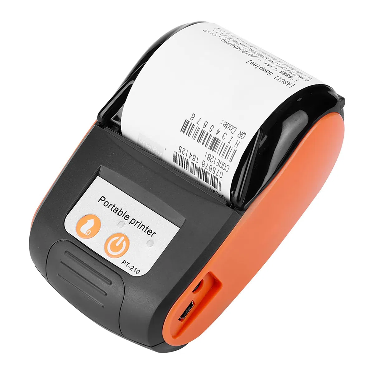 Annadue Tragbarer Kabelloser Thermo Belegdrucker, Bluetooth Personal Bill Maker Machine 58 Mm USB POS Drucker für /iOS/Android, für den Restaurantverkauf Im Einzelhandel