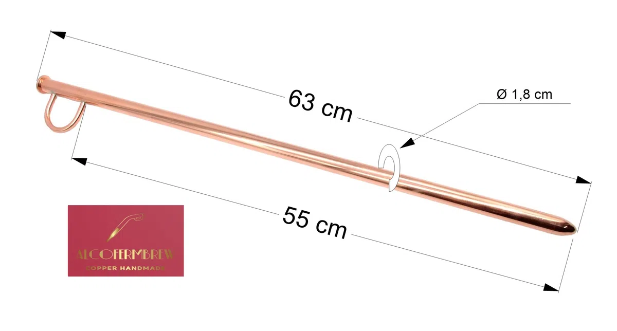 Probenheber Kupfer 63 cm - Valinch, Barrel Thief Pipette zur Probenahme