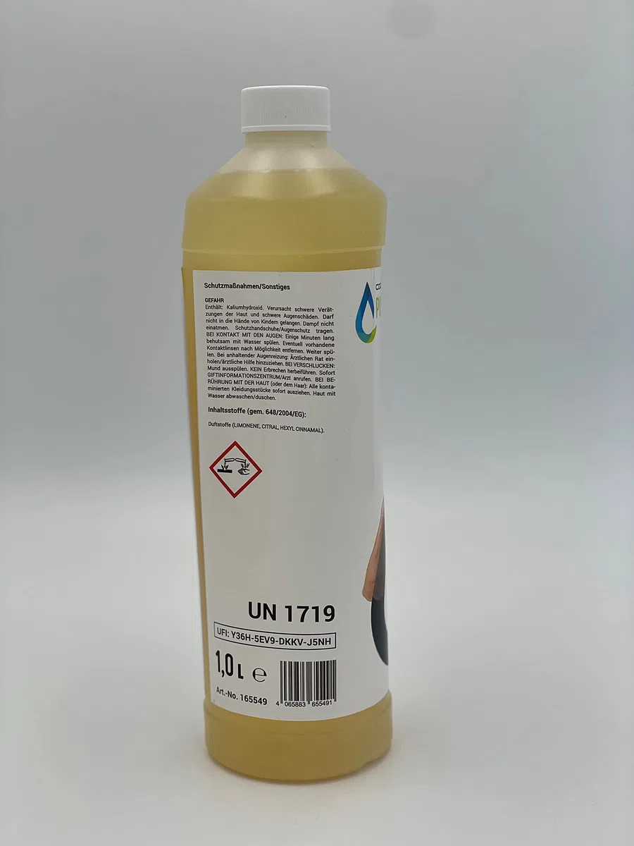 Codex PURE EPO EX Epoxidharz-Spezialreiniger 1 L – entfernt Epoxidharz-Schleier, PU-Klebereste & Rückstände – Reiniger für Fliesen, Feinsteinzeug & Naturstein – Profiqualität zur Bauendreinigung