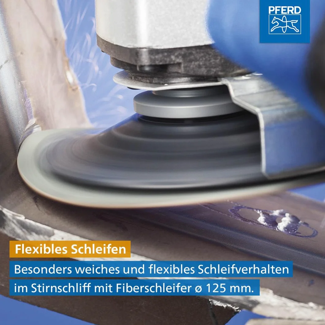 PFERD TOOLS COMBICLICK Stützteller/Hart Ø 115, 125mm Gewinde M14 / 64199002 – passend für Maschinentypen Winkelschleifer 115/125 mm, Aufnahme M14