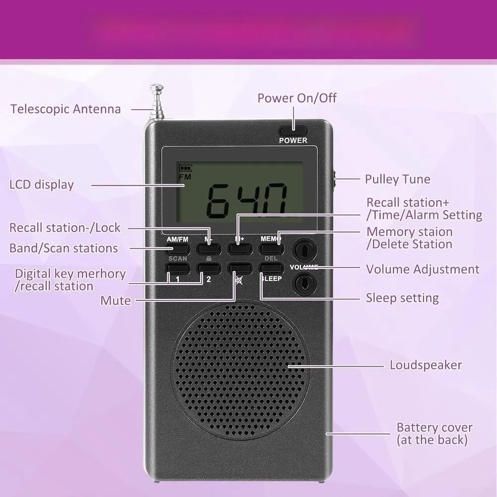 4-in-1 paranormal Untersuchungsset mit EMF-Meter 50Hz-2000MHz, AM/FM Radio, Teleskopantenne & Kopfhörer, faltbares Detektor Kit für Geisterjagd und EVP Aufnahmen zu Hause