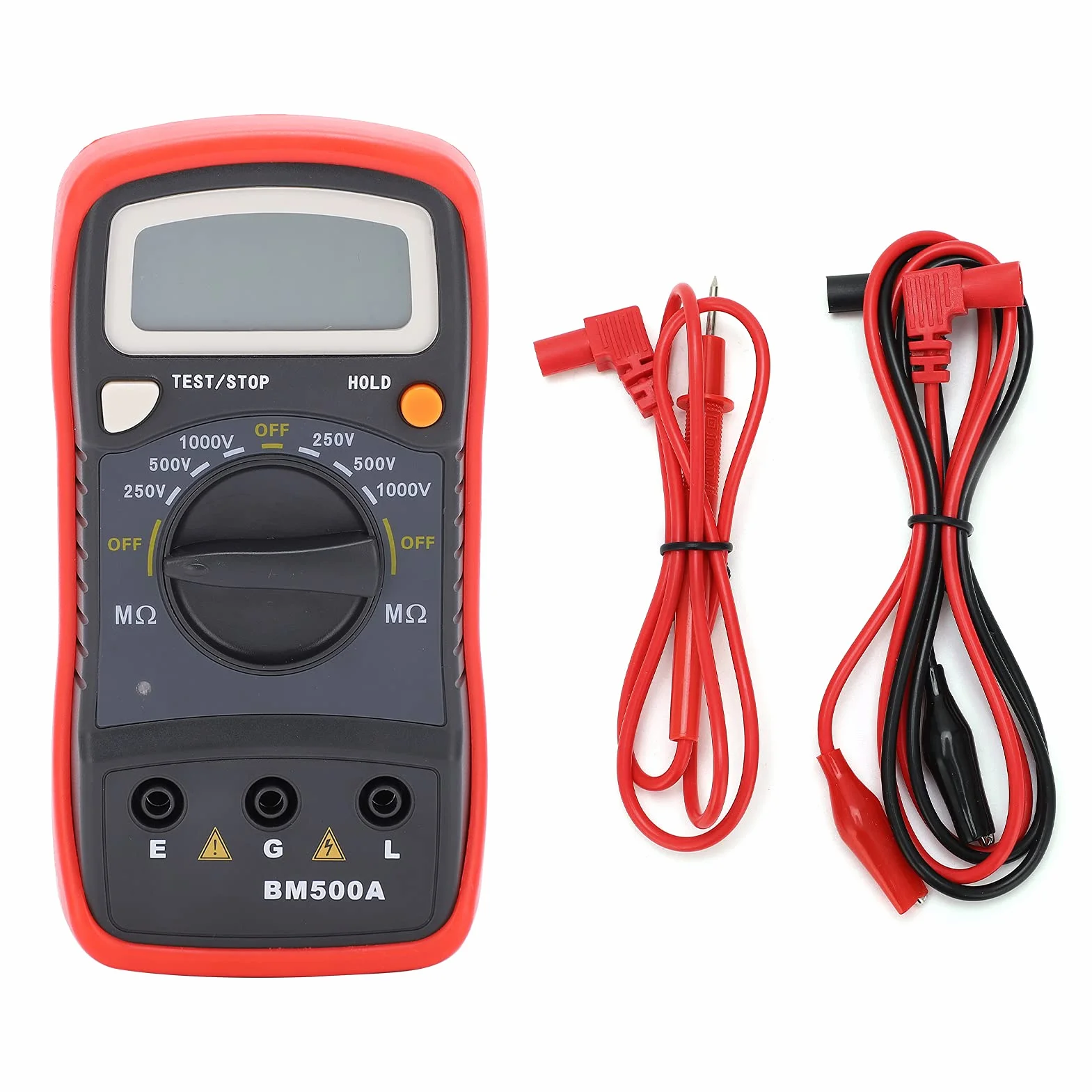 BM500A 1000V Isolationswiderstandstester Digitalmultimeter mit LCD-Display Megohm Meter