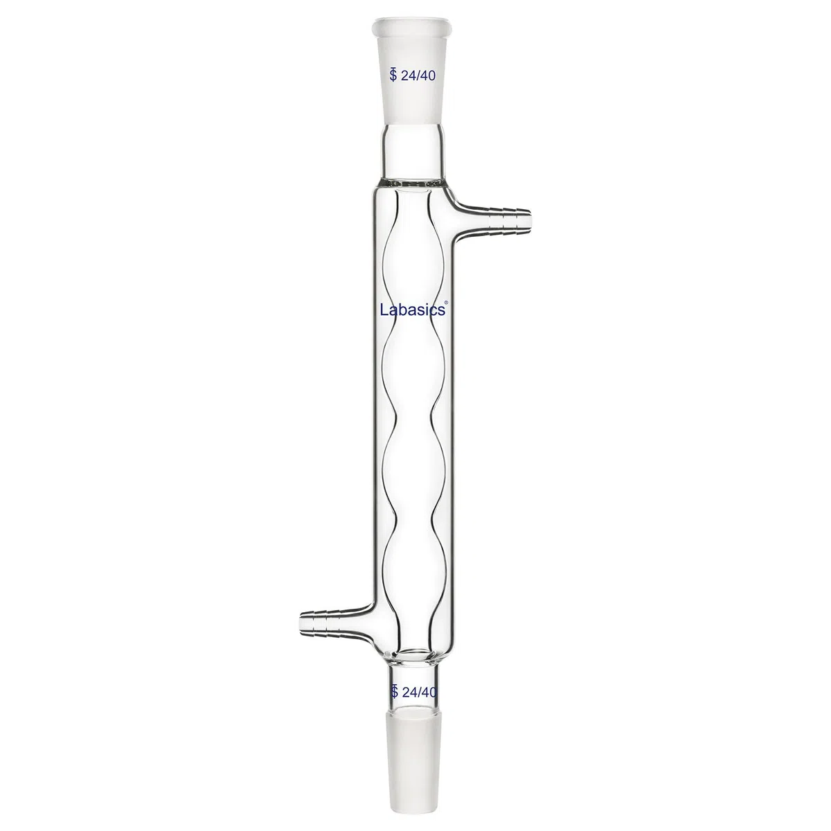 Labasics Borosilikat Glas Allihn Kondensator mit 24/40 Gelenk und 200mm Jacke Länge, Lab Glas Kondensator Glass Allihn Condenser