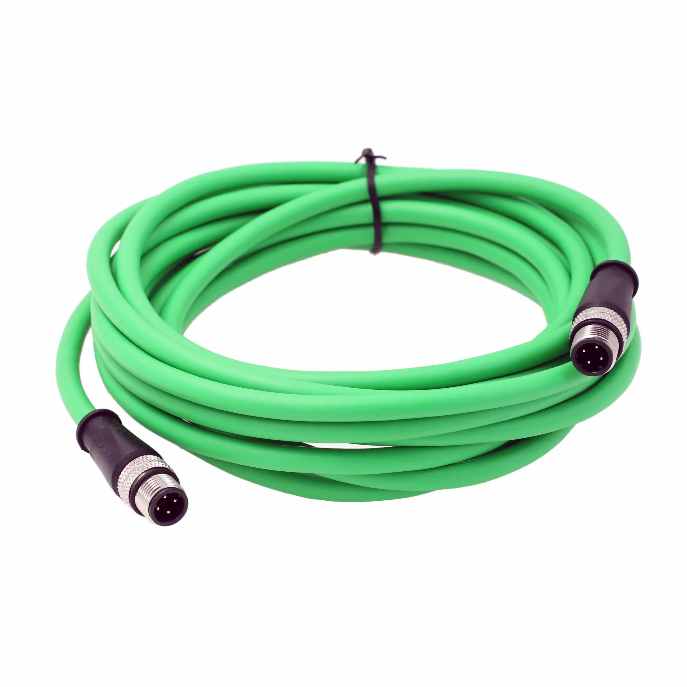 HangTon Ethernet-Sensor-Vision-Kamera, M12, 4-poliger D-Code auf M12, 4-poliges D-kodiertes Kabel für Baumer-Encoder industrielle Automatisierung, SPS-Netzwerk, 5 m