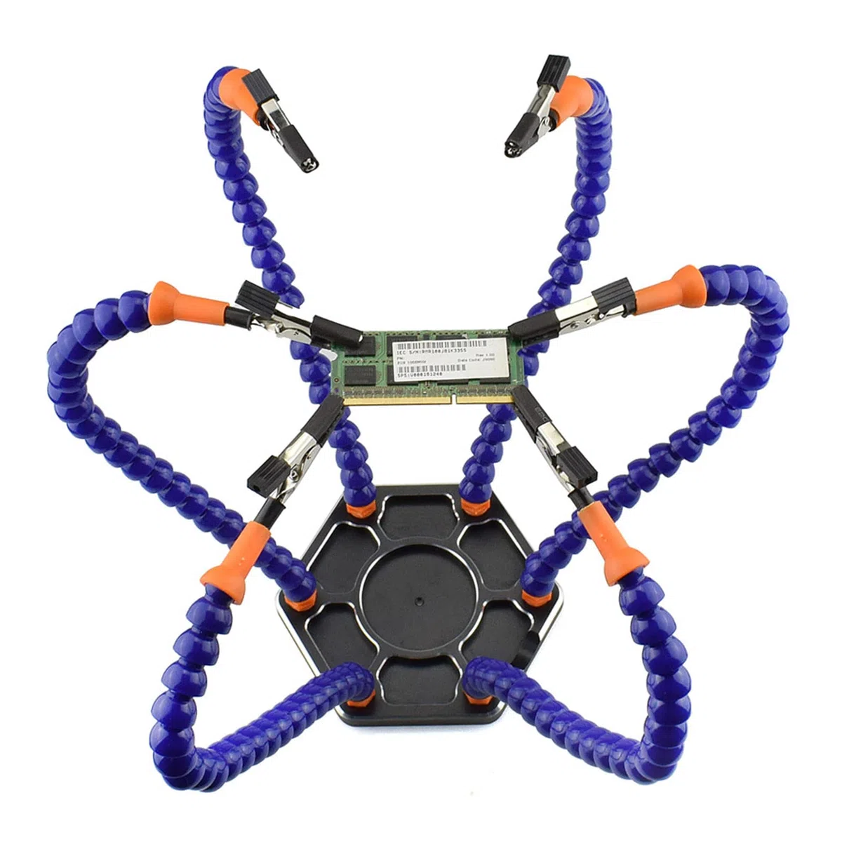 Respicefinem Lötwerkzeug Mit 6 Flexiblen Armen 15 0 X 15 0 X 10 0 Ständer Aus Dritter Hand Hilfsklemme Zum Löten Lötarm Für Elektronikprojekte Basteln Und Reparaturen