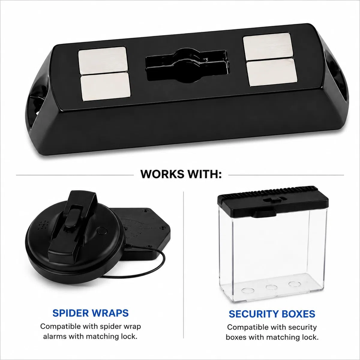 DLS Fortknox Magnetschlüssel für Sicherheitsboxen und Spinnenalarme Spider Wrap, Professionelles Diebstahlschutz Werkzeug für Einzelhandel – EAS Magnetic Detacher 1026-1803 141010 D807_B2