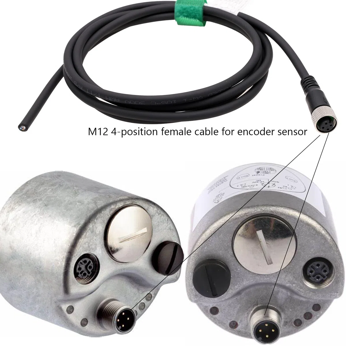 HangTon Sensorgeber-Stellantrieb, M12 A, kodiert, 4-polige Buchse, Abschirmkabel zum Öffnen von Draht für industrielle Automatisierung, Gerät-Netzwerk-Gerät, Canopen, IO Link, Profibus, 10 m
