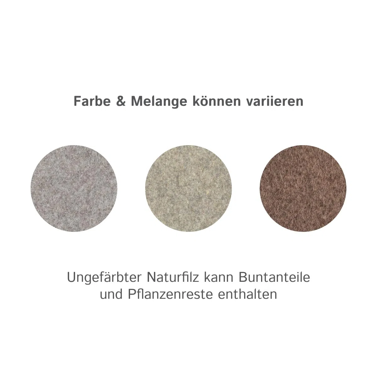 Wollfilz Zuschnitt (Industriefilz) grau meliert 15 mm – 50 x 30 cm – Dichte 0,36 g/cm³ – Hochwertiger technischer Filz – Made in Germany