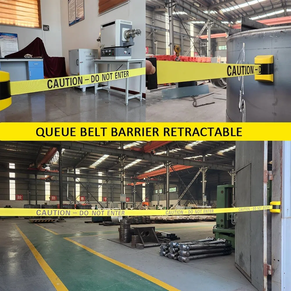 Absperrseile, Sicherheitswarnbänder, 'caution Do Not Enter'wall Mounted Queuing Barrier, Retractable Barrier, Abs Plastic Housing, 5 / 10m, Warning Tape Personnel Guidance System（5m）
