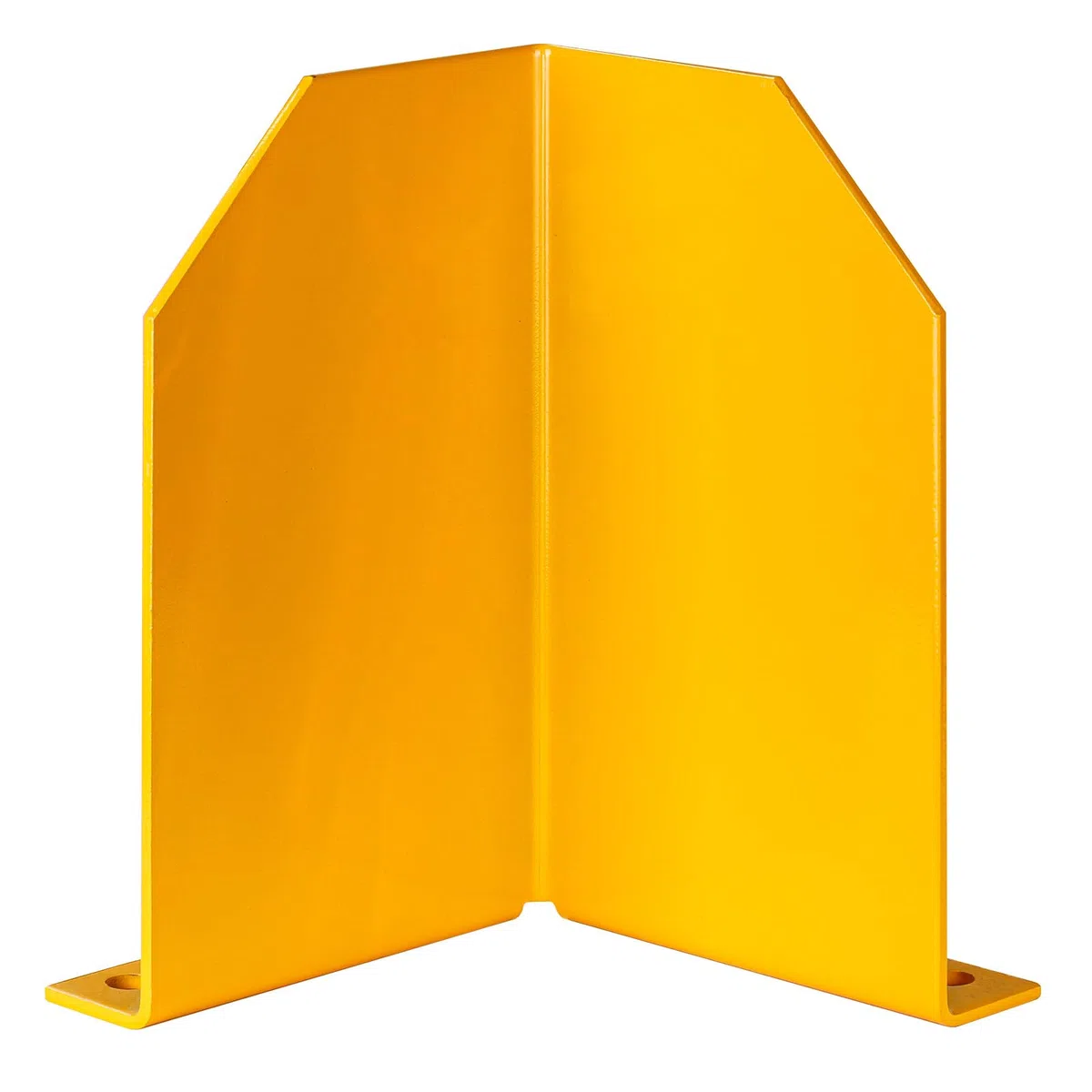 DEMA Anfahrschutz für Regale 18x18x30 cm, Metall Kantenschutz Rammschutz Aufprallschutz mit Bodenbefestigung, Gelb-Schwarz