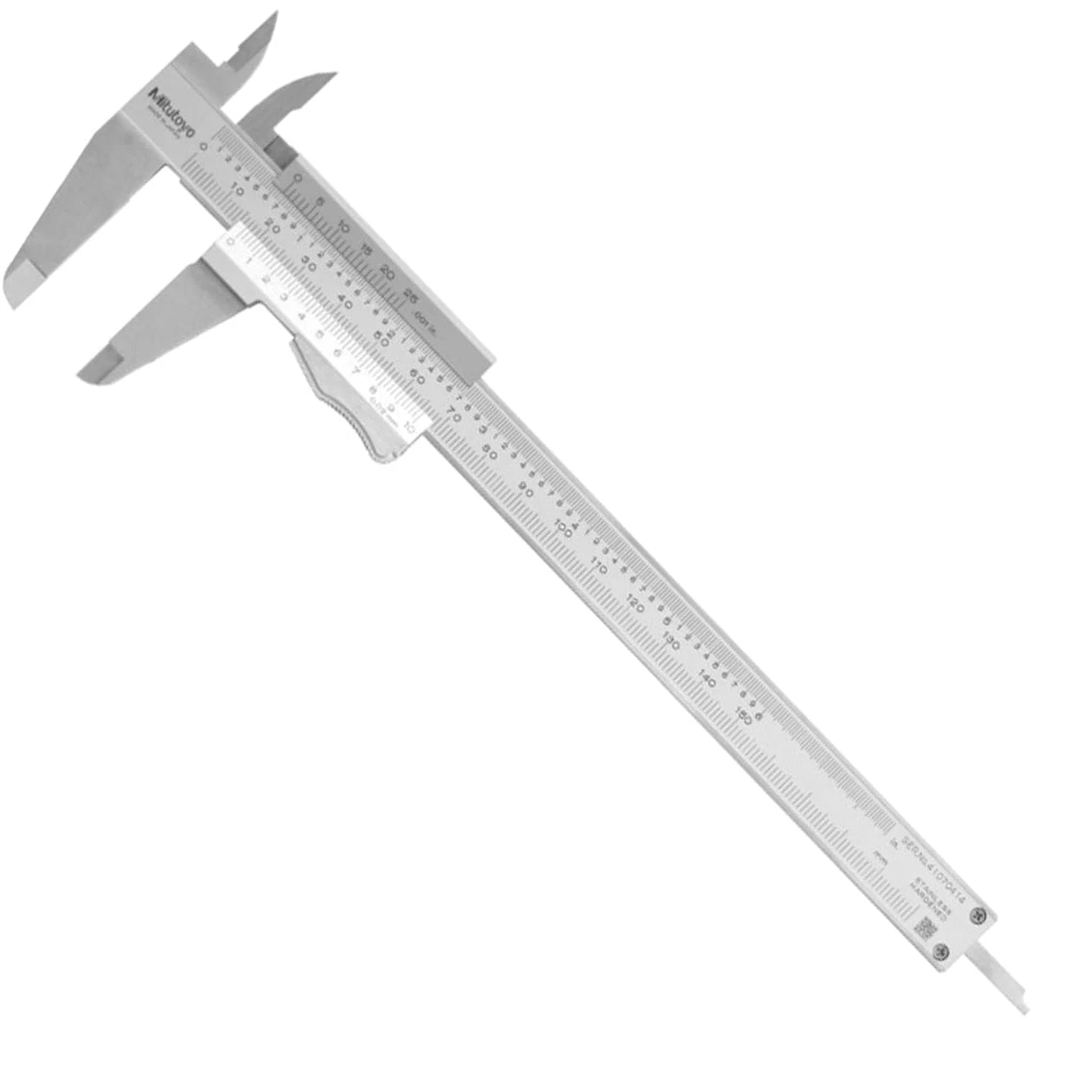 Mitutoyo MIT531-128 Messschieber mit Daumengriff, hohe Genauigkeit, Messbereich 0-150 mm | 0,02 mm / .001 in, Momentklemmung