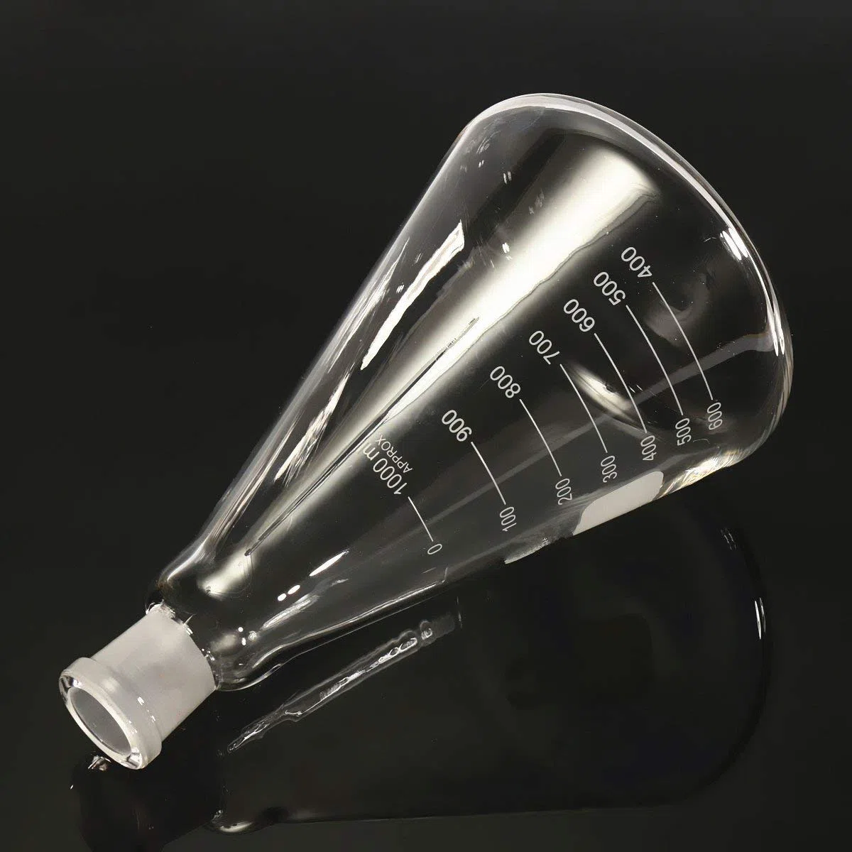 EsportsMJJ Glas Erlenmeyerkolben Kolben 1L. Konisches Gefäß 1000Ml 24/29 Schleif Mund