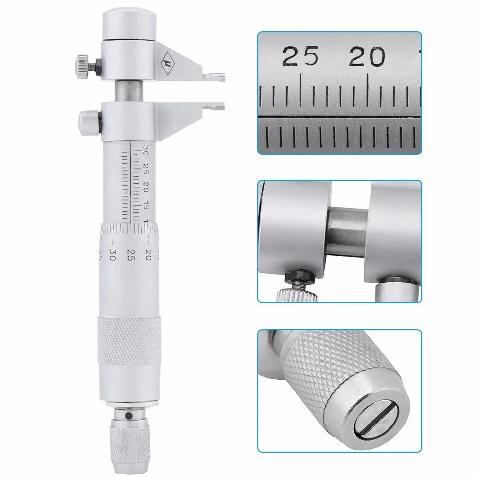 Estink Innenmessgerät, Innenmikrometer Innenmessgerät Messwerkzeuge, Innenmessschraube mit 5–30 mm Messbereich, 0,01 mm Präzision