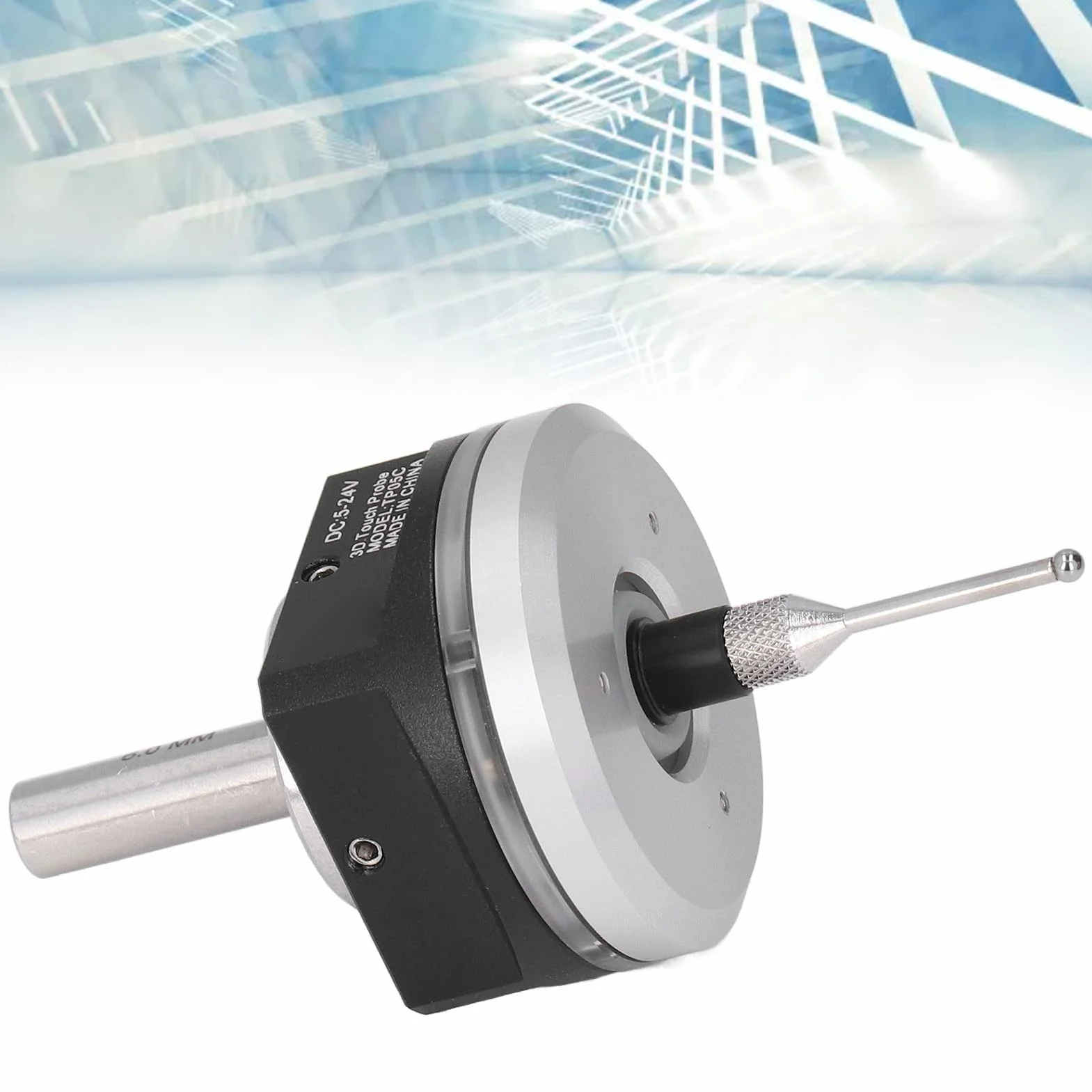 3D-Kantensucher, Multifunktionaler CNC-3D-Kantentaster mit Hoher Genauigkeit, mit Wolframstahlspitze, Kompatibel mit Mach3- und GRBL-CNC, Unterstützt XYZ-Koordinatenhub