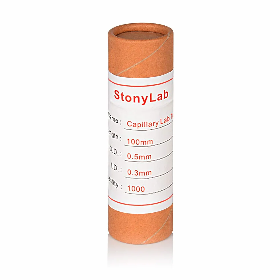 stonylab Glaskapillarröhrchen, 100 mm Mikro Glaspipetten Kapillar-Transferrohr mit 0,3 mm Innendurchmesser und 0,5 mm Außendurchmesser Glass Capillary Tubes für TLC Spotting, 1000 Stück