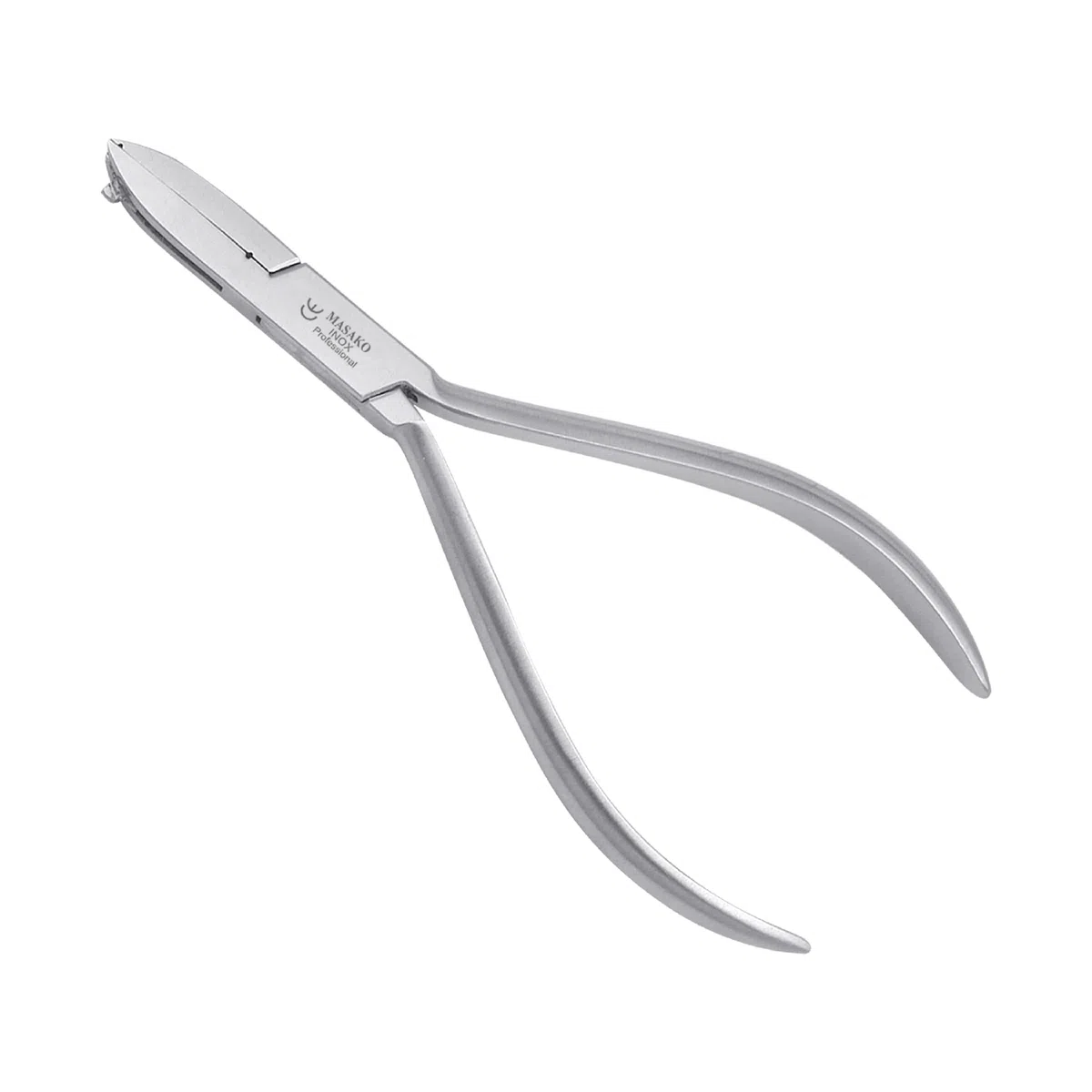 Masako Rading Stufenzange mit 7 Stufen Mittelschlaufe Spangentechnik Fußpflege Spangen Orthonyxie Zange aus rostfreiem Edelstahl 14,5 cm