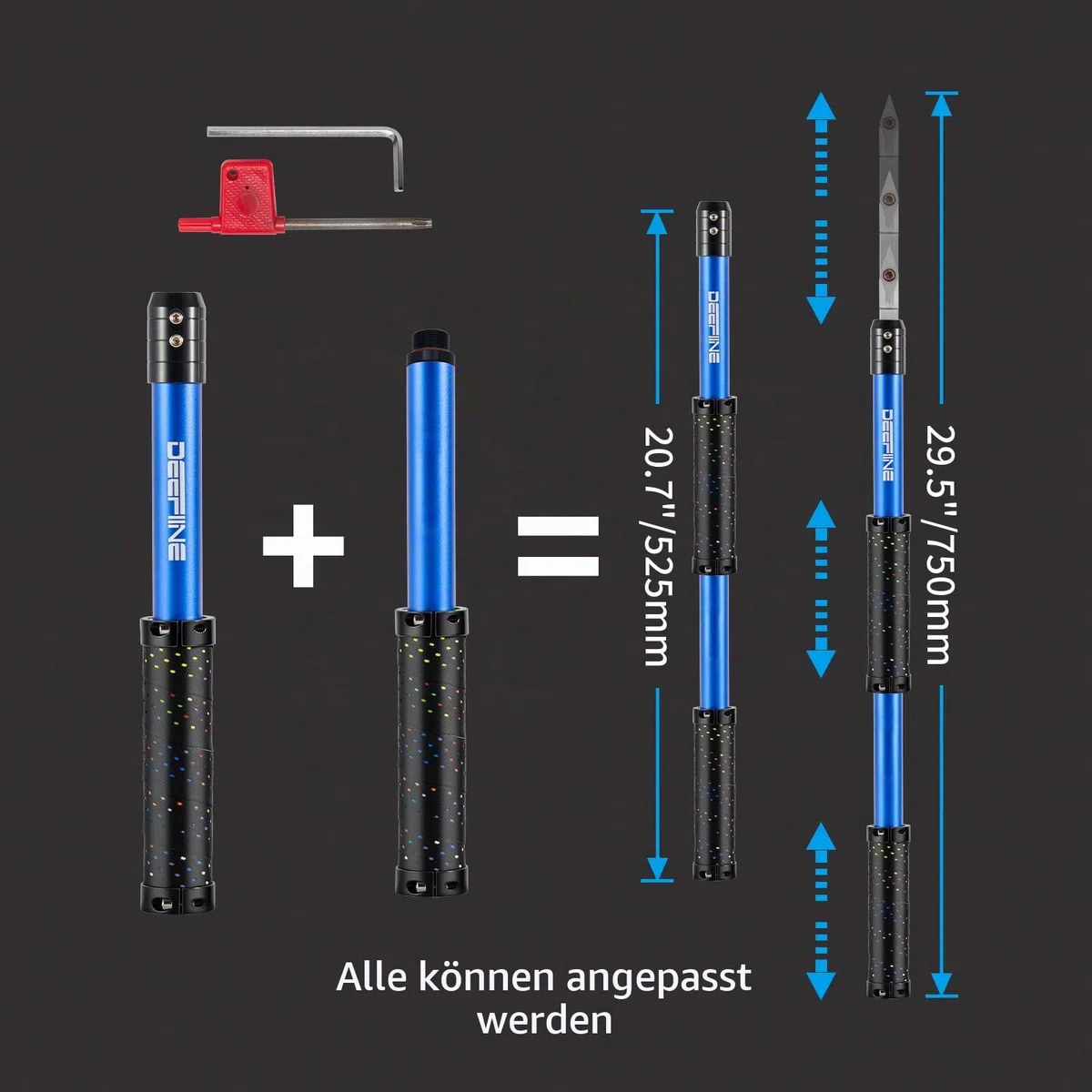 Drechseleisen Set,Drehwerkzeuge für Holz Mit Hartmetall-Schneidplatten,verstellbare Drechselmesser set Für Drechselbank Schnitzholz.(6B)