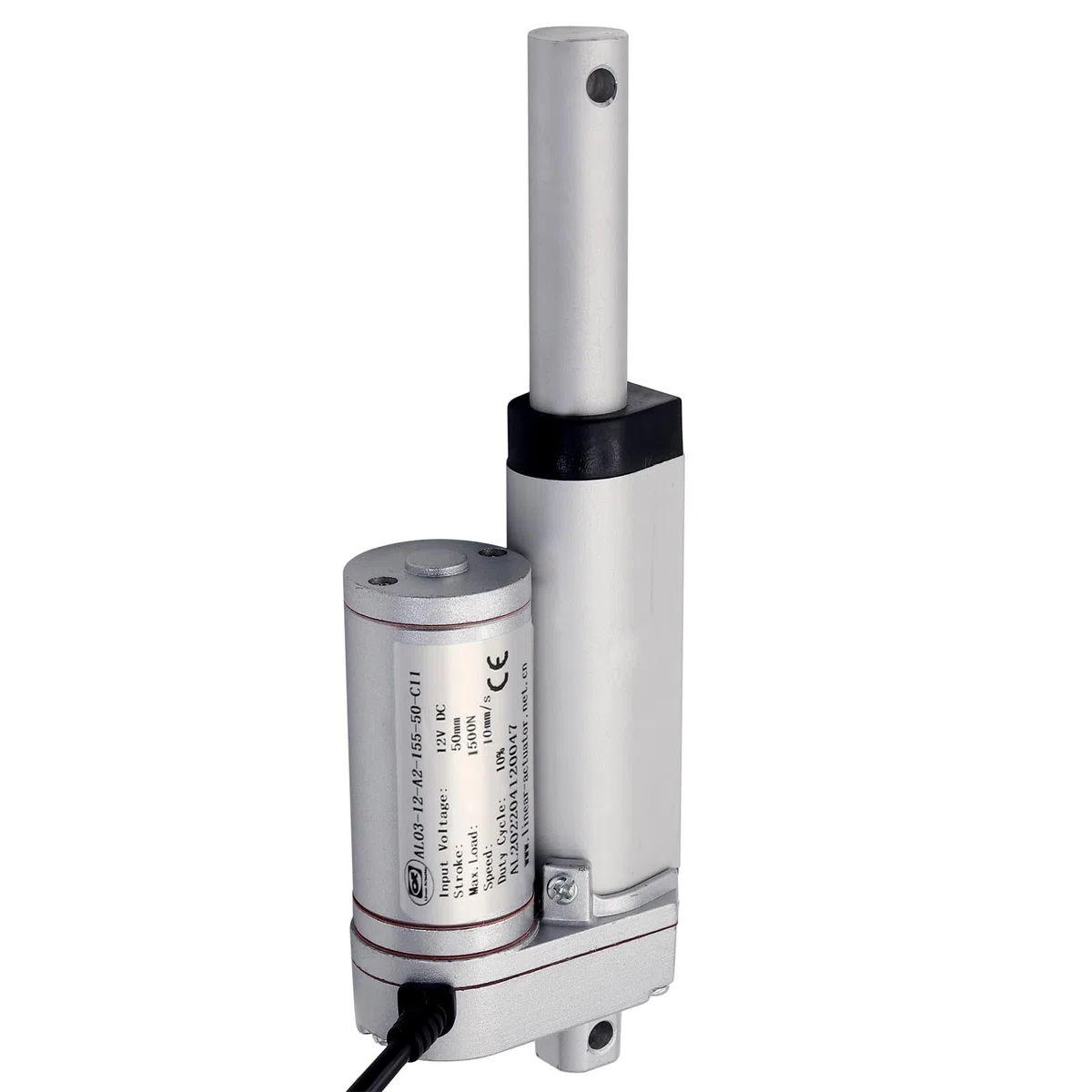 1500N 50mm Linearmotor, 12v DC Linear Actuator Motor Elektro Zylinder Schubstangenmotor für Auto,Möbel,RV,Türöffner,Industrielle Landwirtschaft, Gefäße usw (50mm)