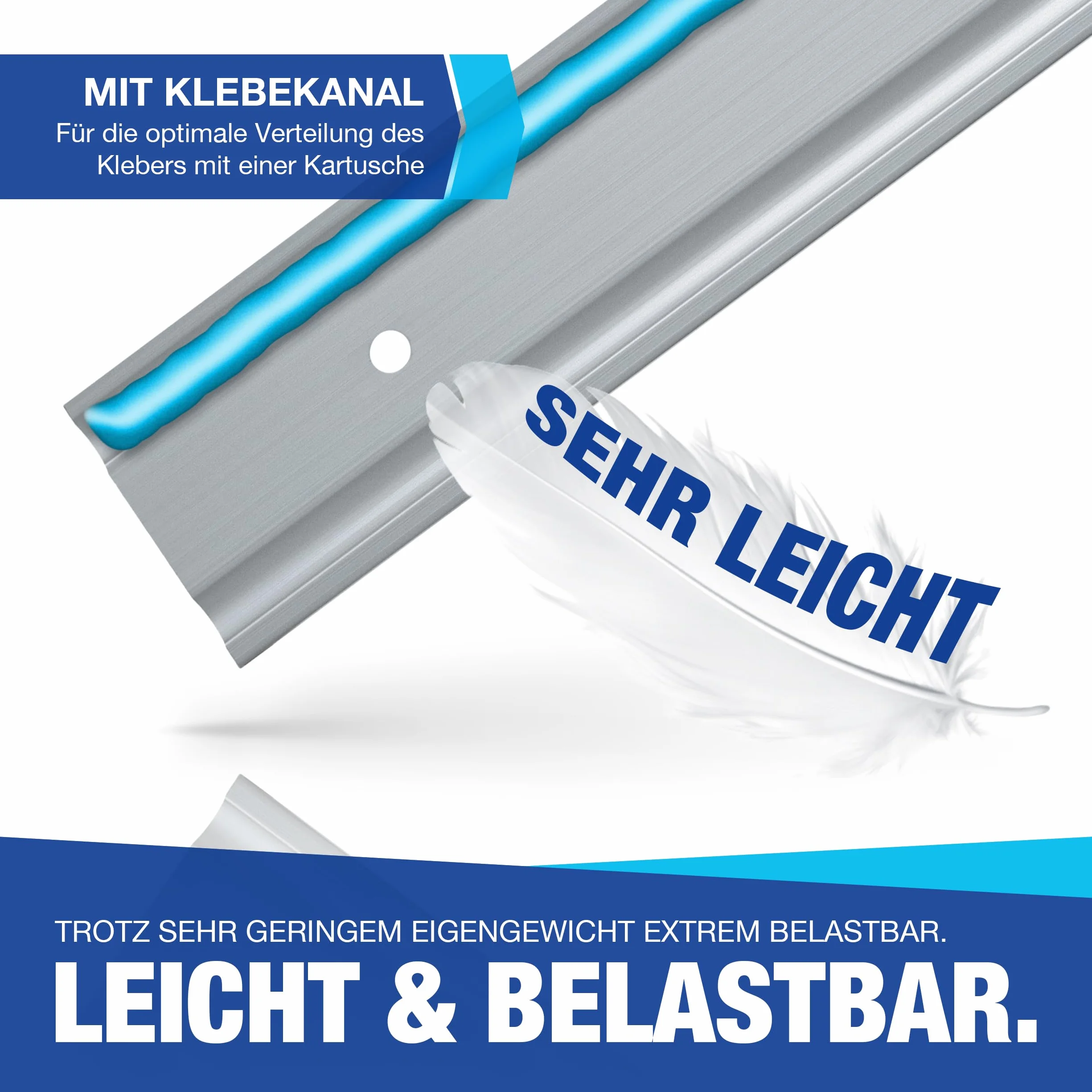 NTG Airlineschiene 4 STK 0,5m / 500mm halbrund Alu m. 10 Fittings -TÜV Zertifiziert- Sparsetauswahl Anhängerzubehör Ladungssicherung Aluschiene LKW Transporter - m. Bohrungen Silber eloxiert