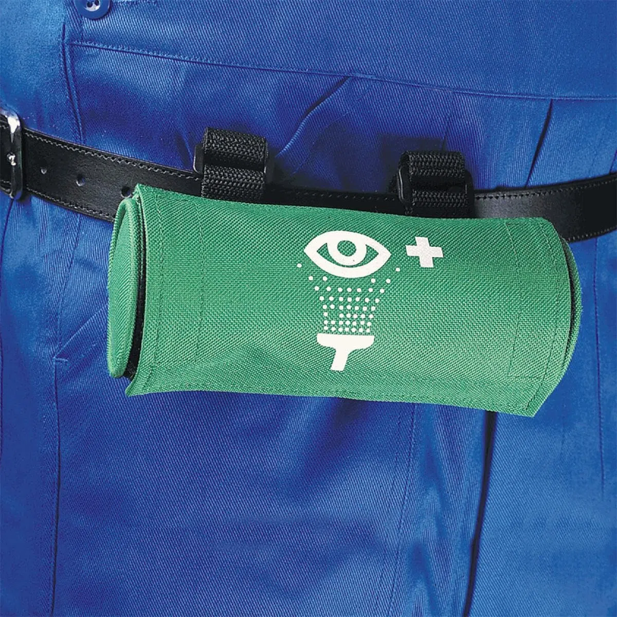 K.57 Gürteltasche, mit 200-ml Augenspülung, mit Klettverschluss,grün, Nylon, 175x75mm