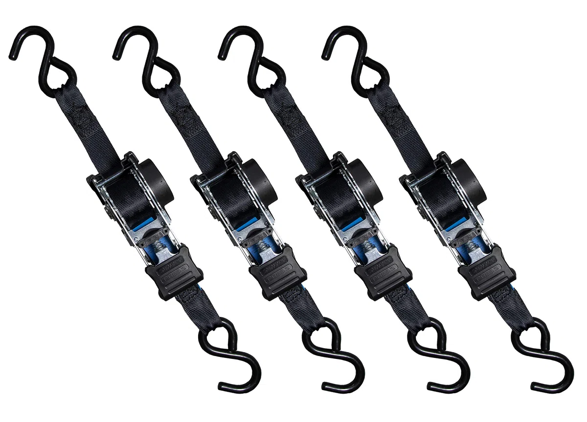 4 x Automatik Spanngurt/Automatischer Zurrgurt 1,8m x 25mm 340daN/680 daN selbstaufrollend mit S-Haken (8)
