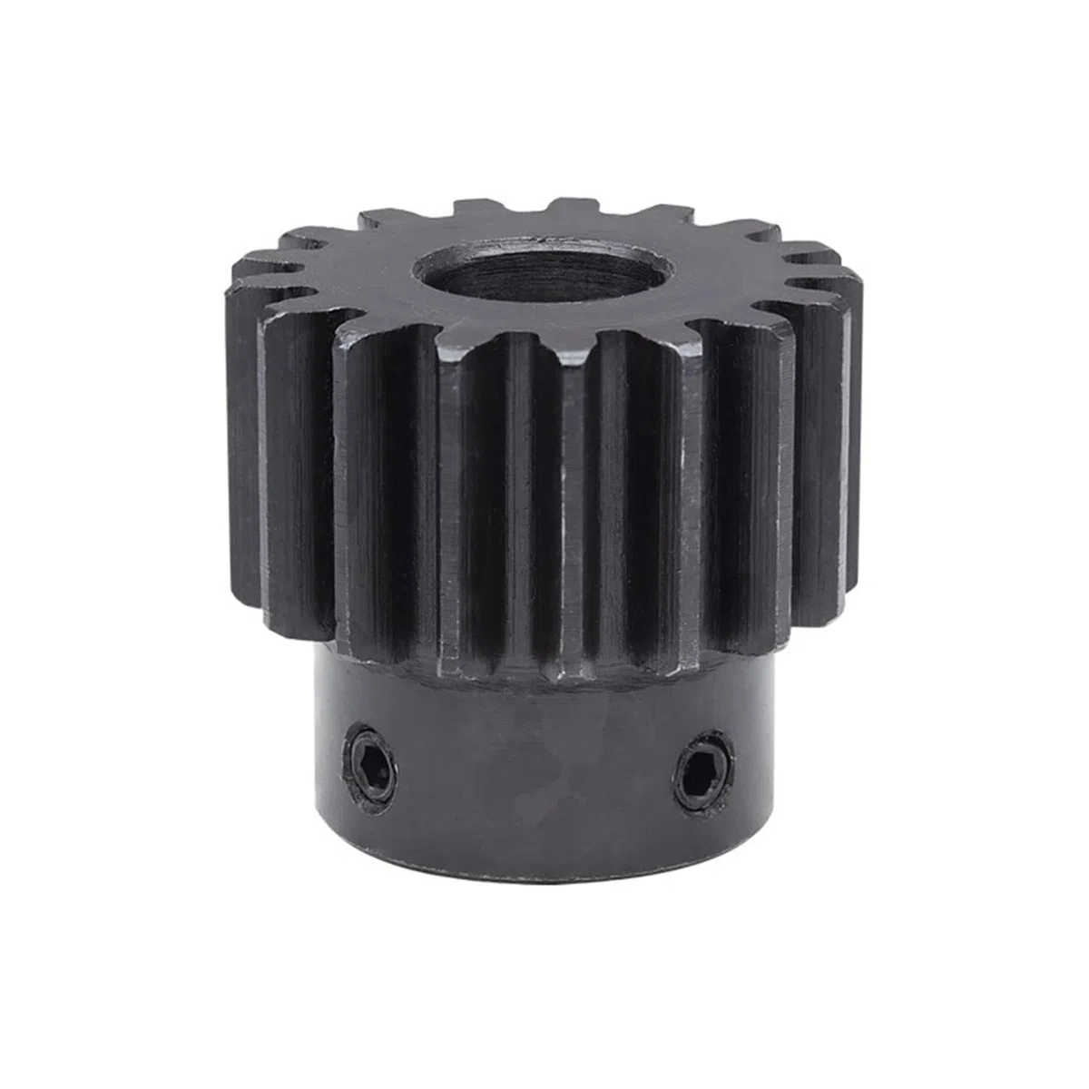 Zahnradsatz, Ritzel, 1 Stück, 2M, 16 Zähne, 17 Zähne, Stirnrad, 8 mm, 19 mm Bohrung, 2 Module, 16 Zähne, 17 Zähne, Ritzel, Schwärzung, 45 Kohlenstoffstahl, Getriebezahnräder, Bohrung, Welle(2M 16T Bor