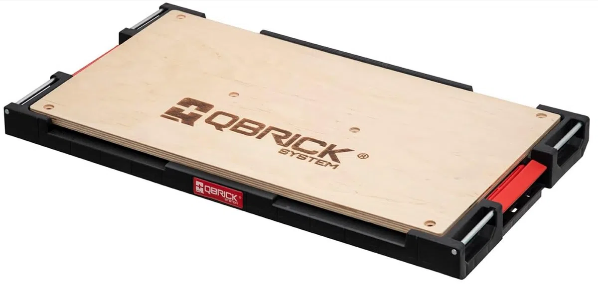 QBRICK - Arbeitsplatte - Verbinder für QS TWO und QS PRO Serie - 580x325x70mm - Maximale Belastbarkeit 100kg - System One Adapter Multi Work Platform