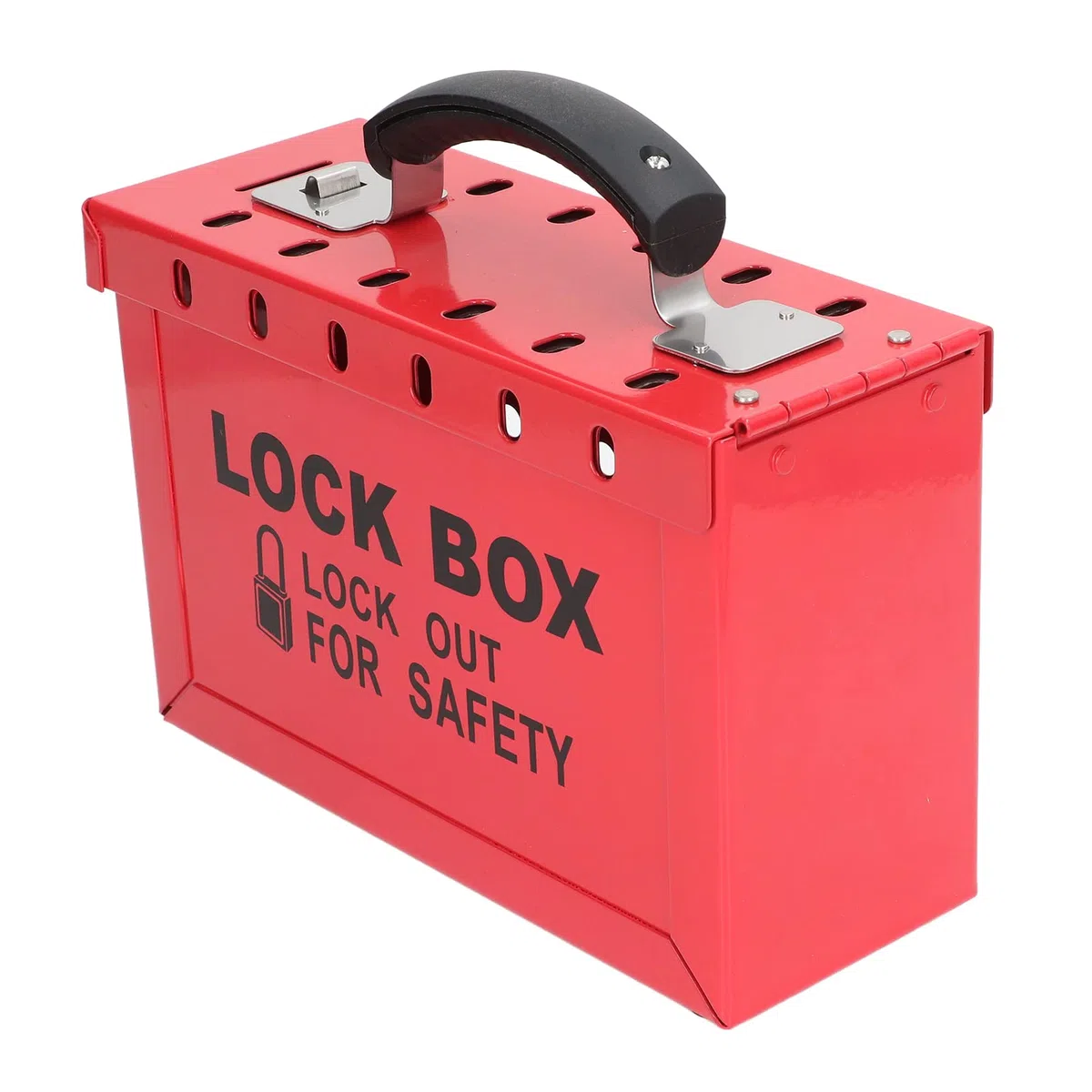 Lockout Tagout Box, Tragbare Gruppenschloss-Box mit 12 Steckplätzen, Robuste Gruppen Lockout Tagout Station für Gruppen Lockout Haspen, Lockout Tags, Sicherungsautomaten