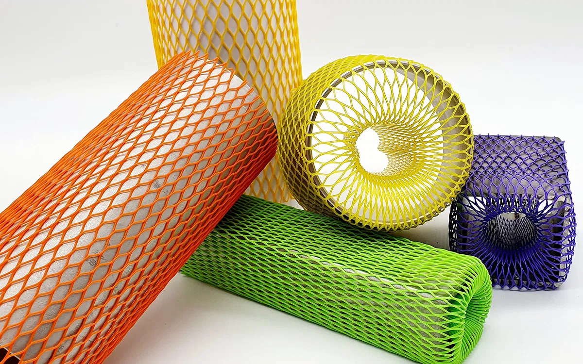 Ø40-80mm | SALATGRÜN | Netzschlauch Verpackungsnetz Netzschutzschlauch | 50 Meter | Starke Ausführung 50g/m