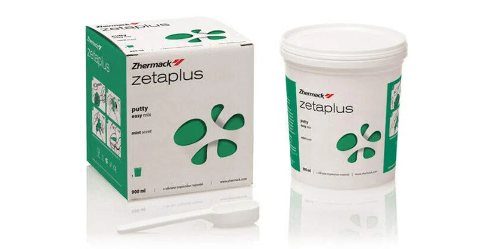 Zetaplus Polykondensations-Silikon, innovative Konzeption, verwendet für Doppel-Fingerabdruck-Technik und Doppelmischungen (1. Abdruck) Putty Dose 900 ml