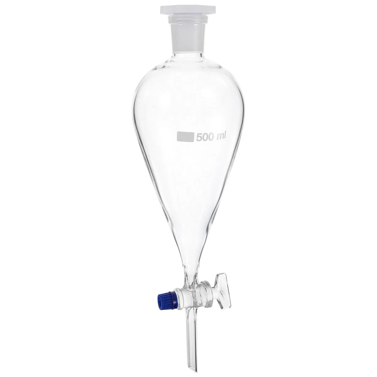 Scheidetrichter Glas, Separatory Funnel - Borosilikatglas Tropftrichter Gläsertrichter Trenntrichter Labor Zylindertrichter Conical Trichter 500ml