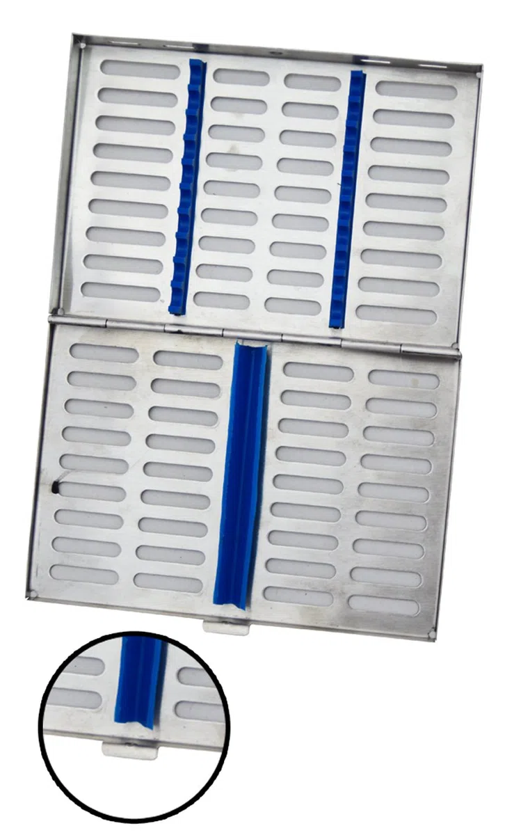 Washtray-Steri Tray-Sterilisatioskassette-Sterilisationsbox-Instrumentenschale - aus rostfreiem Edelstahl für 10 Instrumente