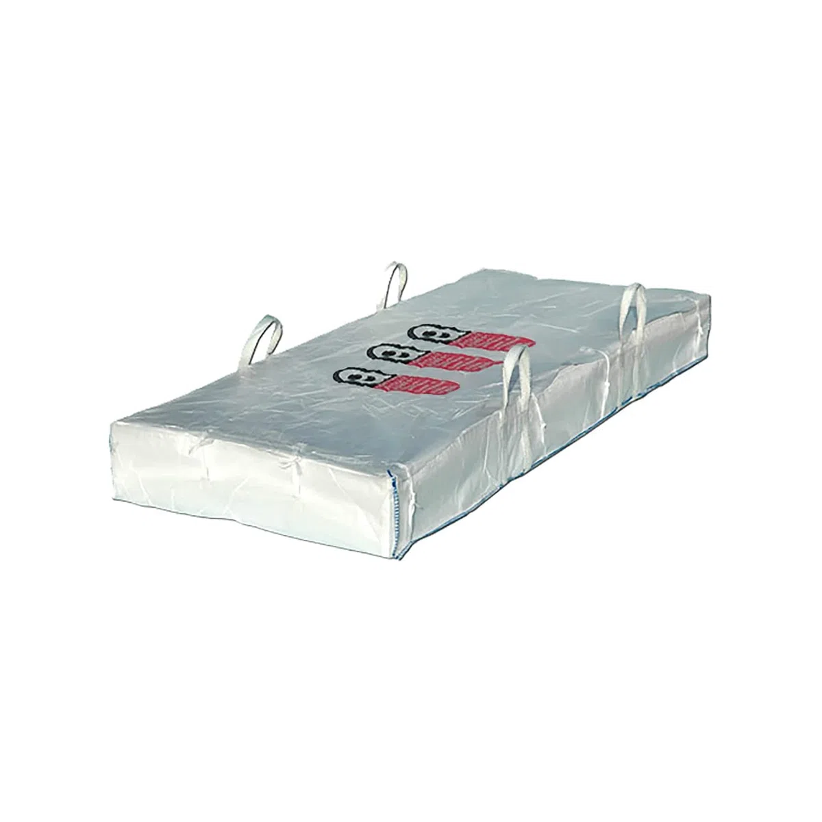 Lacers Big Bags | 5 Stück | Plattenbag Asbest | Traglast - bis 1500 kg | Schüttgutbehälter, Transportsack, Entsorgungssack | 320x125x30 cm |